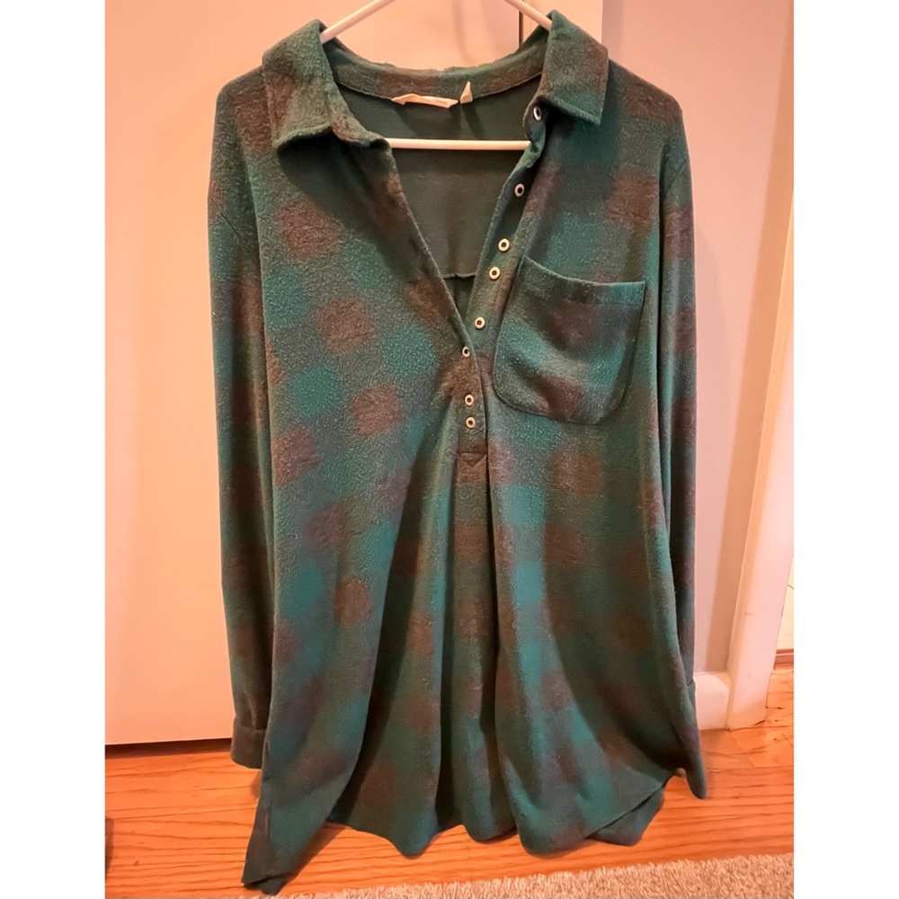 Soft Surroundings L/S oversized shirt